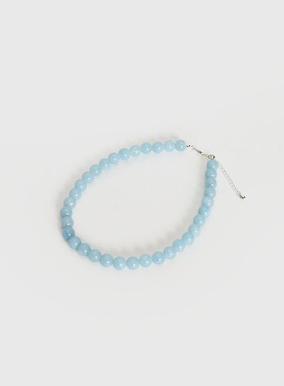 Princess Polly Orlynn Beaded Necklace Blue