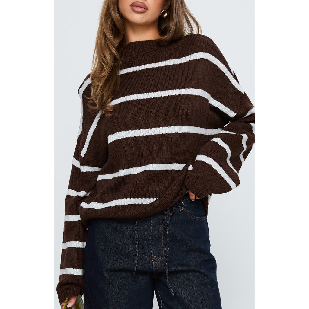 Princess Polly Princess Polly Alara Stripe Mock Neck Sweater