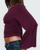 Princess Polly Princess Polly Anastasie Off the Shoulder Long Sleeve Top - 2
