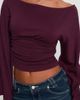 Princess Polly Princess Polly Anastasie Off the Shoulder Long Sleeve Top - 3