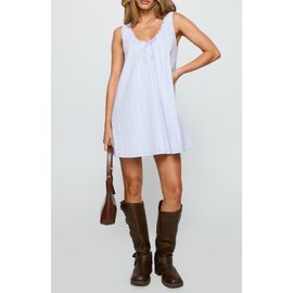 strapless open back dress Antiquity Swing Mini Dress White