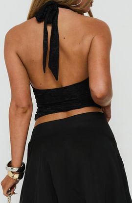 Princess Polly Princess Polly Aylah Lace Keyhole Halter Tank