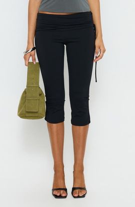 Princess Polly Princess Polly Bailor Channel Waistband Capri Pants