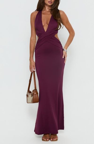 Princess Polly Princess Polly Bambia Cutout Sleeveless Gown