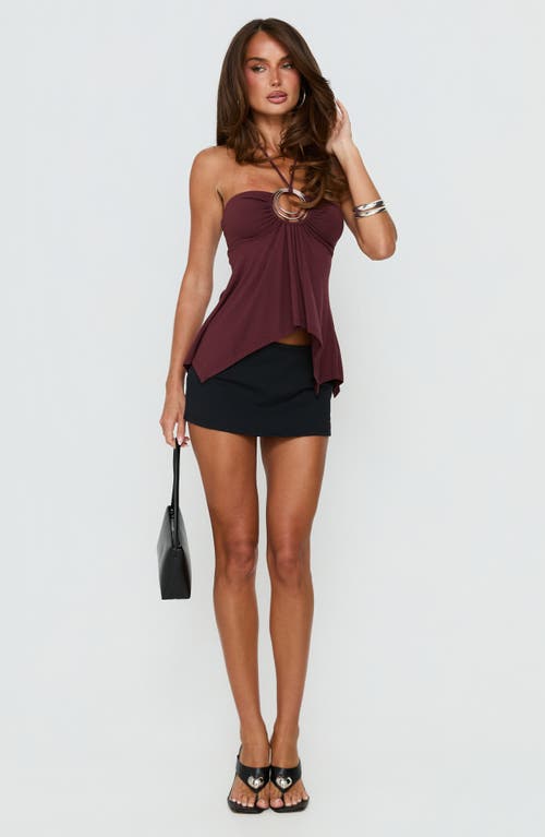 Princess Polly Princess Polly Betsey Ring Detail Tie Neck Halter Top