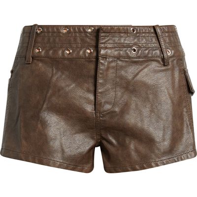 Princess Polly Princess Polly Born to Ride Faux Leather Shorts