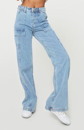 Princess Polly Princess Polly Chad Mid Rise Cargo Jeans