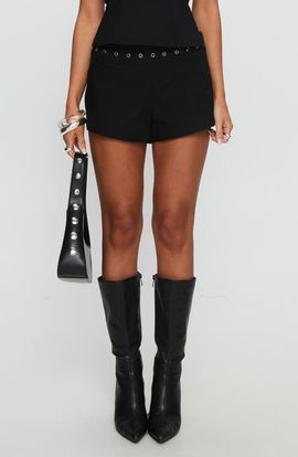 Princess Polly Princess Polly Chalise Rivet Detail Mini Shorts