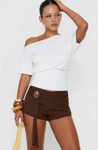 Princess Polly Princess Polly Florana Belted Mini Shorts