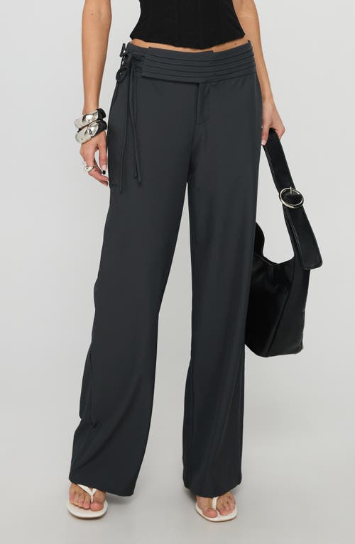 Princess Polly Princess Polly Good Riddance Side Tie Wide Leg Pants