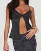 Princess Polly Princess Polly Gunnar Split Front Satin Camisole - 1