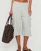 Princess Polly Princess Polly Harleah Wide Leg Fleece Cargo Shorts - 1