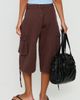 Princess Polly Princess Polly Hudsen Longline Low Rise Cargo Shorts - 1