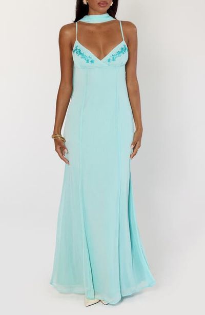 Princess Polly Princess Polly Jadira Chiffon Gown & Scarf Set