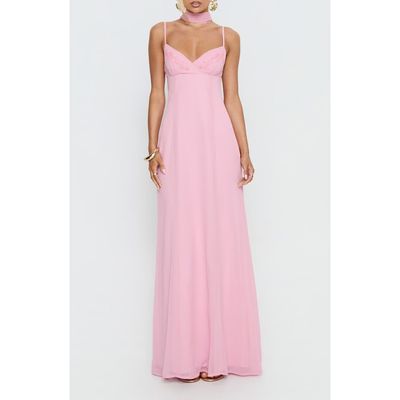 Princess Polly Princess Polly Jadira Scarf Tie Back Sleeveless Gown