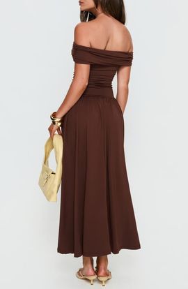 Princess Polly Princess Polly Katalia Off-the-Shoulder Maxi Dress