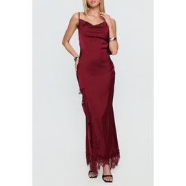 Princess Polly Princess Polly Katalyna Cowl Neck Lace Maxi Dress