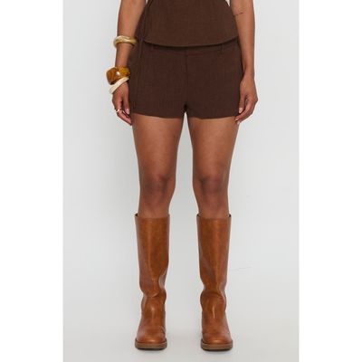 Princess Polly Princess Polly La Dulce Linen Blend Shorts