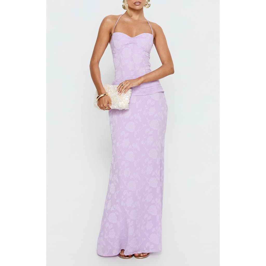 Princess Polly Princess Polly Love From Portofino Halter Corset Maxi Dress