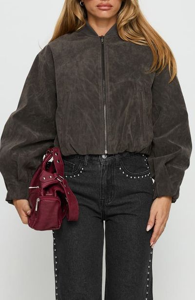 Princess Polly Princess Polly Mastery Faux Suede Jacket