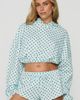 Princess Polly Princess Polly Mayse Bubble Hem Cropped Hoodie - 4