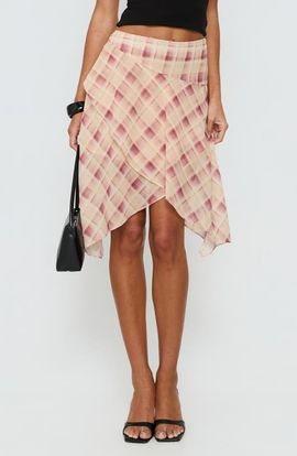 Princess Polly Princess Polly Natana Asymmetrical Midi Skirt