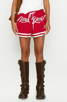 Princess Polly Princess Polly NY Trackstar Mesh Drawstring Shorts