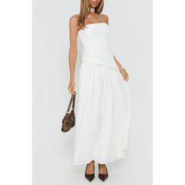 Princess Polly Princess Polly Odela Strapless Drop Waist Scarf Hem Dress