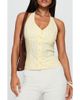 Princess Polly Princess Polly Old Friend Stripe Seersucker Halter Top - 1