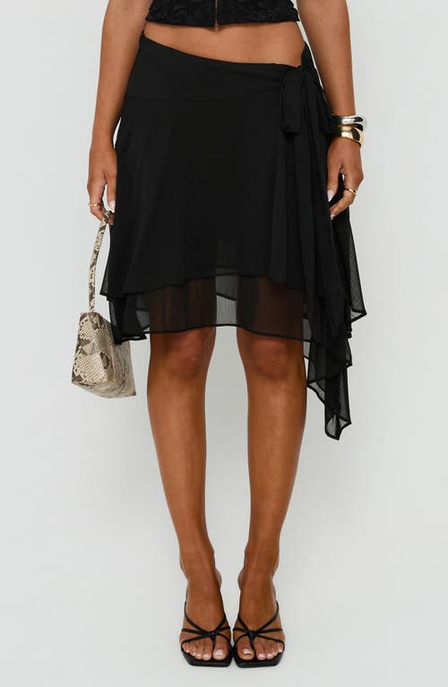 Princess Polly Princess Polly Ophella Tie Waist Chiffon Midi Skirt