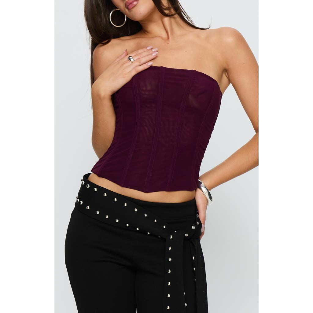 Princess Polly Princess Polly Oscuro Mesh Corset Top