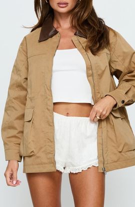 Princess Polly Princess Polly Philette Oversized Utility Jacket