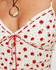 Princess Polly Princess Polly ribbon trim v neck cami top in cream rose floral print-Multi - 2