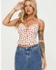 Princess Polly Princess Polly ribbon trim v neck cami top in cream rose floral print-Multi - 4