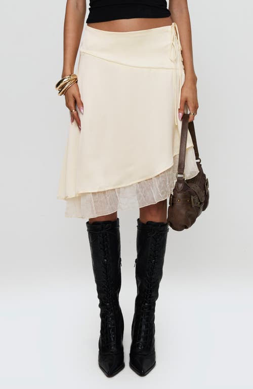 Princess Polly Princess Polly Rosemead Layered Asymmetric Satin Skirt