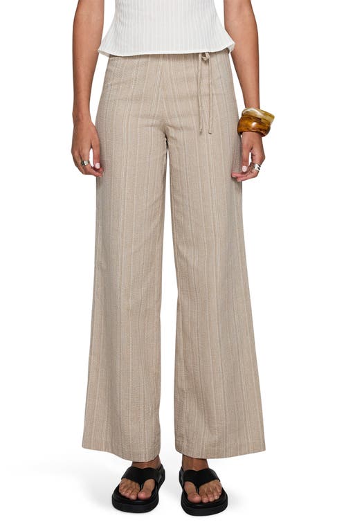 Princess Polly Princess Polly Rush Hours Tie Waist Flare Pants