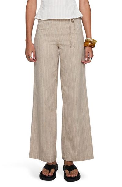 Princess Polly Princess Polly Rush Hours Tie Waist Flare Pants