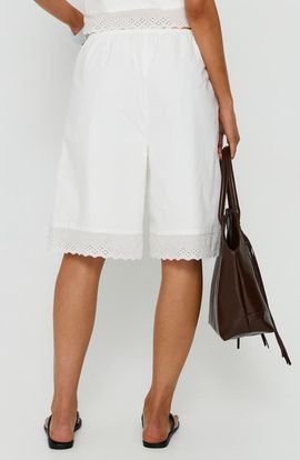Princess Polly Princess Polly Sakai Broderie Detail Longline Shorts
