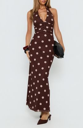 Princess Polly Princess Polly Saviana Halter Ruched Maxi Dress