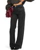 Princess Polly Princess Polly Saving Up Studded Mid Rise Straight Leg Jeans - 1