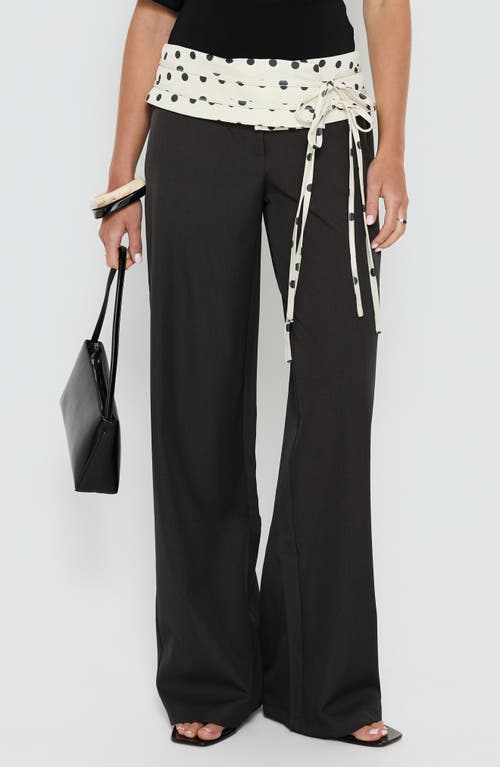 Princess Polly Princess Polly Seneca Wrap Waist Polka Dot Pants