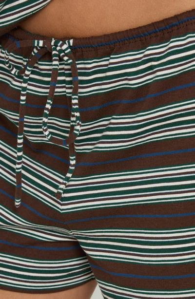 Princess Polly Princess Polly Settle Down Striped Cotton Shorts