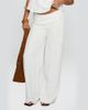 Princess Polly Princess Polly Silver Moon linen blend tie waist detail wide leg pants in white - 2