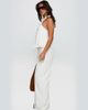 Princess Polly Princess Polly Silver Moon linen blend tie waist detail wide leg pants in white - 4