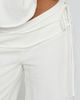 Princess Polly Princess Polly Silver Moon Tie Waist Wide Leg Pants - 4