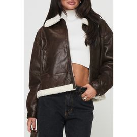 Princess Polly Princess Polly Solara Faux Shearling Jacket