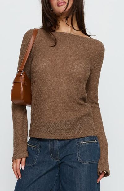 Princess Polly Princess Polly Tuppence Textured Long Sleeve Top