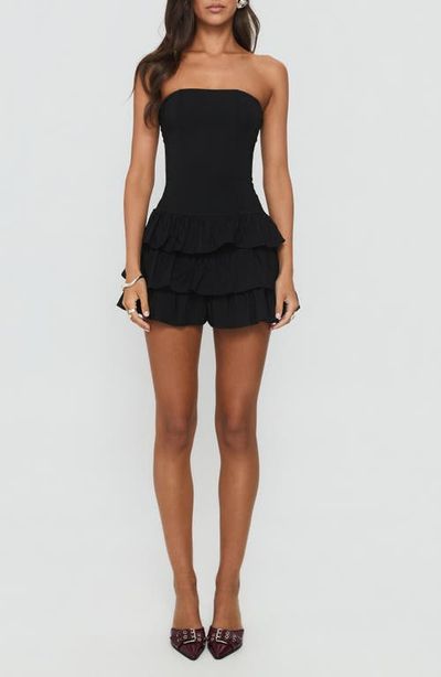 Princess Polly Princess Polly Valentia Tiered Ruffle Strapless Minidress