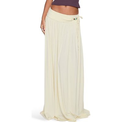 Princess Polly Princess Polly Velvet Storm Tie Detail Maxi Skirt