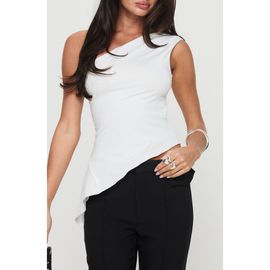 Princess Polly Princess Polly Vulnerable One-Shoulder Asymmetric Top